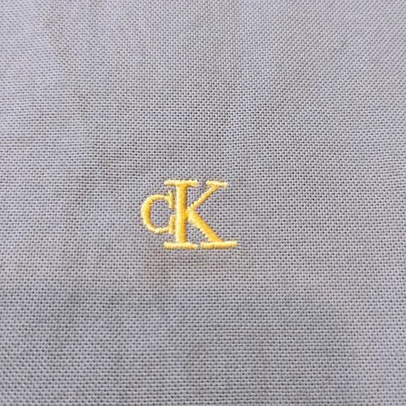 NWT 2XL Calvin Klein Jeans Long Sleeve Button Up Stretch Oxford Shirt Blue NEW - Picture 5 of 9